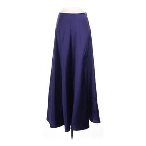 NWT VTG Ralph Lauren Long Full Maxi Formal Gown Skirt Royal Purple Silk Sz 8